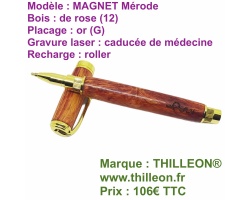 magnet_mrode_bois_de_rose_or_avec_gravure_caduce_medecine_stylo_artisanal_bois_thilleon_orig_marque