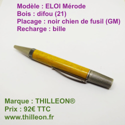 eloi_difou_noir_chien_de_fusil_gm_stylo_artisanal_bois_thilleon_344722344