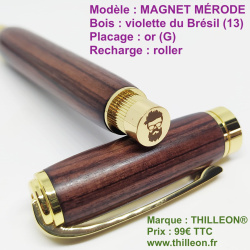 magnet_mrode_violette_bresil_or_stylo_artisanal_bois_thilleon_logo_max_marque