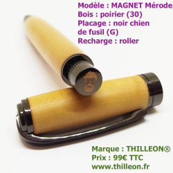 magnet_porier_noir_chien_de_fusil_stylo_artisanal_bois_thilleon_back_view_marque