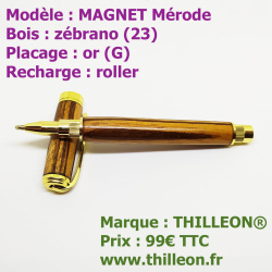 magnet_zebrano_or_stylo_artisanal_bois_thilleon_marque