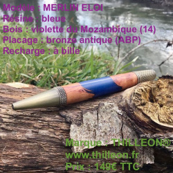 merlin_eloi_bleu_violette_m_bronze_antique_stylo_artisanal_bois_thilleon_square_marque