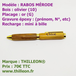 rabos_olivier_or_gravure_chloe_stylo_artisanal_bois_thilleon_marque_1858755744