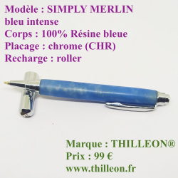 simply_merlin_bleu_intense_100_resine_chrome_stylo_artisanal_en_bois_thilleon_orig_marque