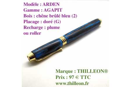 arden_agapit_plume_or_roller_chne_brl_bleu_dor_g_stylo_artisanal_bois_thilleon_ferme_marque