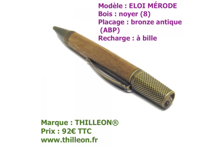 eloi_noyer_8_bronze_antique_abp_vue_45_stylo_artisanal_bois_thilleon_marque
