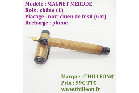 magnet_merode_plume_chene_gm_stylo_artisanal_bois_thilleon_ouvert_marque
