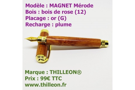 magnet_mrode_plume_bois_de_rose_or_stylo_artisanal_bois_thilleon_orig_marque