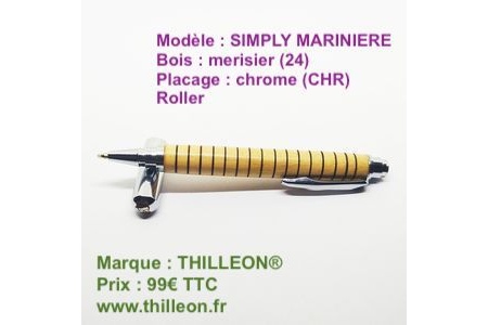 simply_mariniere_roller_chrome_chr_merisier_24_stylo_artisanal_bois_thilleon