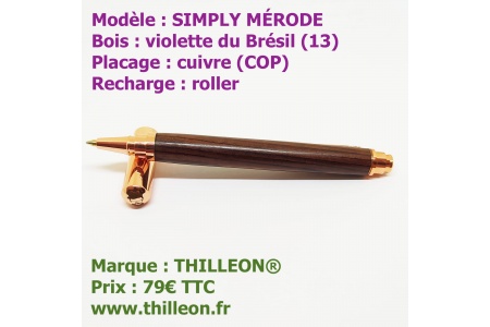 simply_violette_cuivre_stylo_artisanal_bois_thilleon_marque
