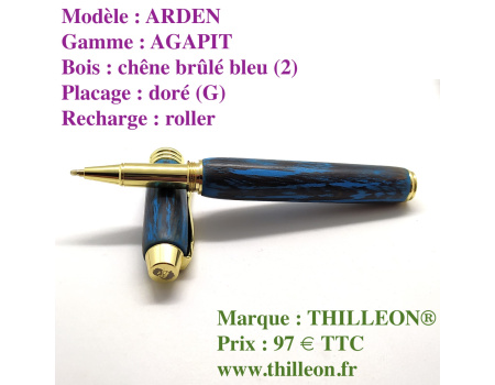arden_agapit_roller_chne_brl_bleu_dor_g_stylo_artisanal_bois_thilleon_ouvert_marque