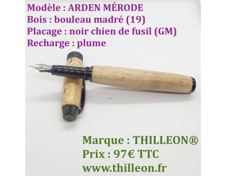 arden_merode_plume_bouleau_madre_gm_stylo_artisanal_bois_thilleon_ouvert_marque