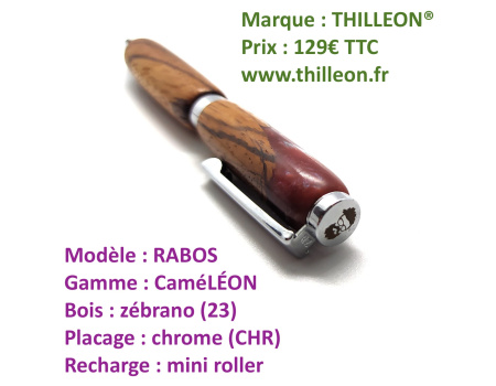 camlon_rabos_zebrano_chrome_stylo_artisanal_bois_thilleon_logo_marque