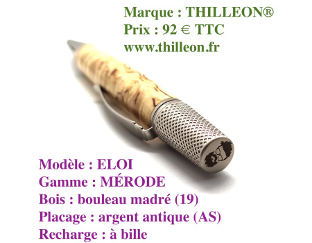 eloi_merode__bille_bouleau_madr_argent_antique_stylo_artisanal_bois_thilleon_logo_marque