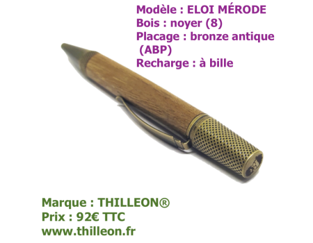 eloi_noyer_8_bronze_antique_abp_vue_45_stylo_artisanal_bois_thilleon_marque