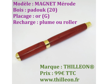 magnet_plume_ou_roller_padouk_or_stylo_artisanal_bois_thilleon_ouvert_marque
