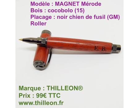 magnet_roller_cocobolo_noir_gm_stylo_bois_artisanal_thilleon