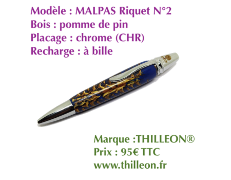malpas_riquet_n2_pomme_de_pin_resine_bleue_chrome_stylo_artisanal_bois_thilleon_orig_marque_1387446779