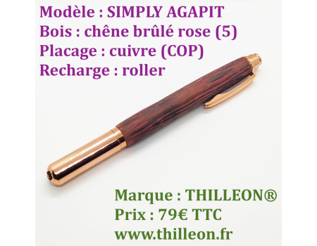 simply_agapit_roller_rose_cuivre_stylo_artisanal_bois_thilleon_ferme_marque