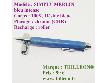 simply_merlin_bleu_intense_100_resine_chrome_stylo_artisanal_en_bois_thilleon_orig_marque